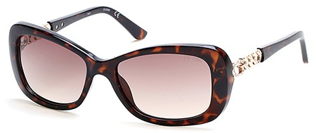 Guess GU-7453 Sunglasses, 52F - Dark Havana / Gradient Brown