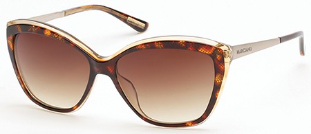 GUESS by Marciano GM-0738 Sunglasses, 50F - Dark Brown/other / Gradient Brown