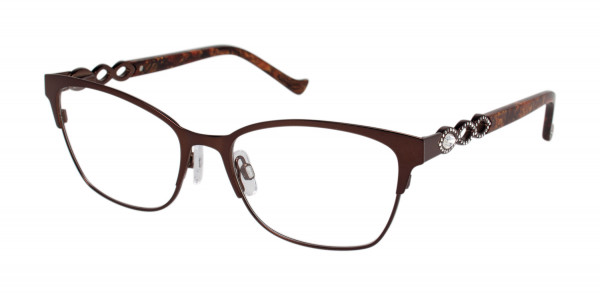 Tura TE242 Eyeglasses, Brown (BRN)