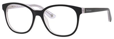 Juicy Couture JU 160 Eyeglasses, 0JRS Black White Crystal
