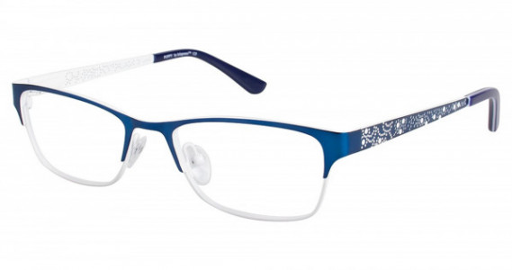 Jalapenos POPPY Eyeglasses, NAVY/WHITE