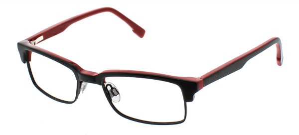 IZOD 2800 Eyeglasses, Black Laminate