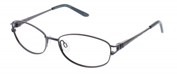 Puriti Titanium W15 Eyeglasses, Blue Steel