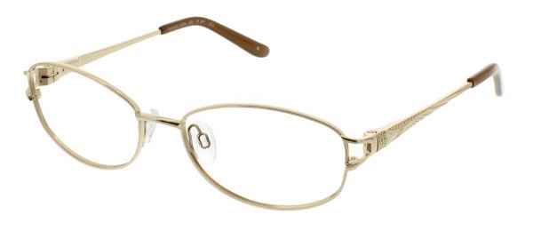 Puriti Titanium W15 Eyeglasses, Gold