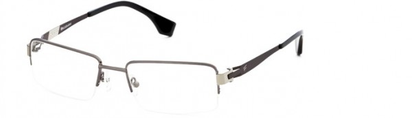 Calligraphy F-363 Eyeglasses, Col2 - Shiny Gunmetal