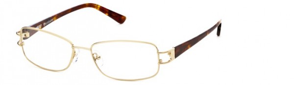 Calligraphy F-374 Eyeglasses, Col1 - Shiny Gold