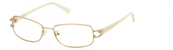 Calligraphy F-374 Eyeglasses, Col2 - Shiny Gold/Pearl