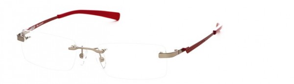 Calligraphy F-390 Eyeglasses, Col2 - Red