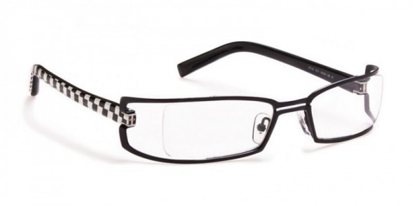 J.F. Rey JF2143 Eyeglasses, BLACK / CHECK PATTERN / BLACK (0510)