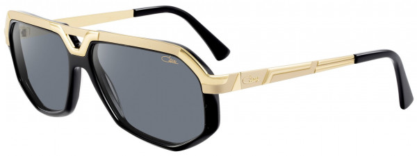 Cazal Cazal 8021 Sunglasses, 001 Gold-Black/Grey Lenses