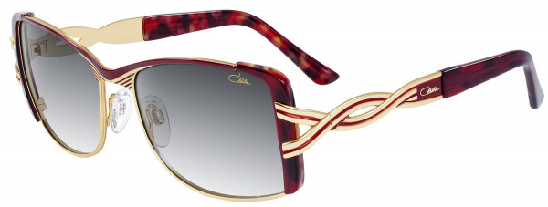 Cazal Cazal 9059 Sunglasses, 003 Red Tortoise-Gold/Grey Gradient Lenses