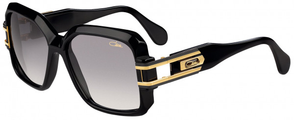 Cazal Cazal Legends 623 sun Sunglasses, 001 Black-Gold/Grey Gradient Lenses