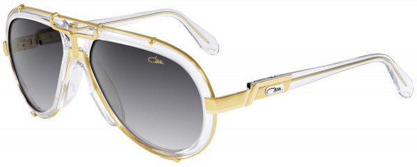 Cazal Cazal Legends 642 Sunglasses, 065 Crystal-Gold/Grey Gradient Lenses