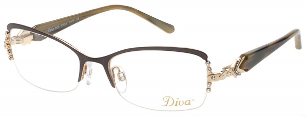Diva Diva 5450 Eyeglasses, ANTHRACITE-GOLD (05T)