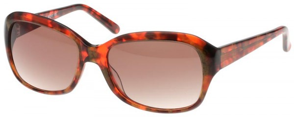 Exces Exces Sunglass Lysa Sunglasses, RED-BROWN MARBLE/BROWN GRADIENT LENSES (929)