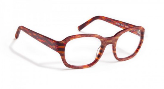 J.F. Rey JF1228 Eyeglasses, Amber and Red Brick / Acetate - Amber and Red Brick (3333)