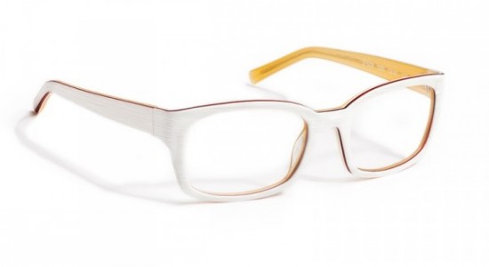J.F. Rey JF1229 Eyeglasses, White - Red - White - Yellow / Acetate - White - Red - White - Yellow (1050)