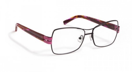 J.F. Rey JF2416 Eyeglasses, Satiny Black / Acetate - Pink Demi (0080)