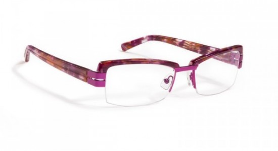 J.F. Rey JF2424 Eyeglasses, Dark Pink / Acetate - Pink Flame (8782)