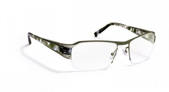 J.F. Rey JF2448 Eyeglasses, Khaki / Green & grey flames (4543)