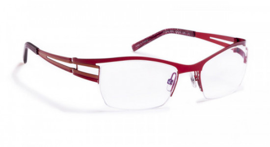 J.F. Rey JF2456 Eyeglasses, Shiny red  / Moka (3094)