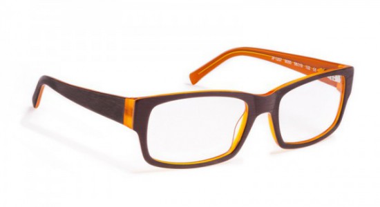 J.F. Rey JF1257 Eyeglasses, Brown / Crystal orange (9050)
