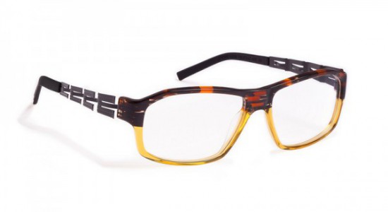 J.F. Rey JF1266 Eyeglasses, Orange - Black / Yellow (6550)