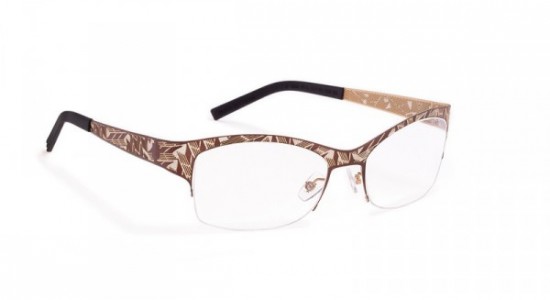 J.F. Rey JF2500 Eyeglasses, Brown / Golden (9555)