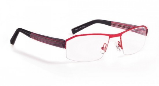 J.F. Rey JF2505 Eyeglasses, Matt Red / Wood Black / Red (3500)