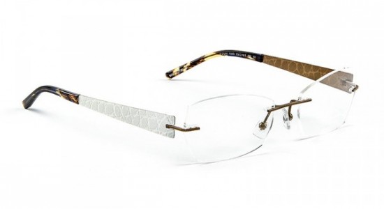 J.F. Rey JF2594 Eyeglasses, White - Brown (1050)