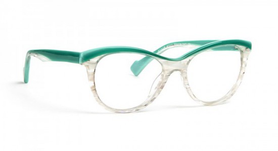 J.F. Rey JF1318 Eyeglasses, Green - White chrystal (4111)