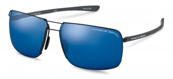 Porsche Design P8615 Sunglasses, A black (blue, silver mirrored)