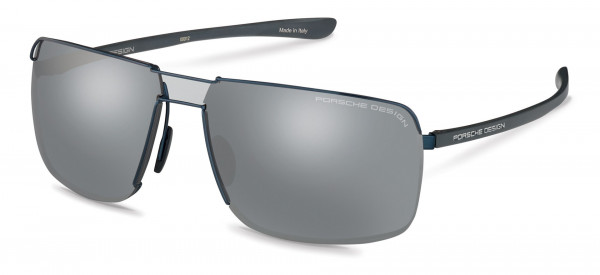 Porsche Design P8615 Sunglasses, C dark blue (mercury, silver mirrored)