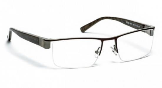 J.F. Rey JF2690 Eyeglasses, SATIN BROWN  / SATIN SILVER + TEMPLES PYTHON BROWN (9010)