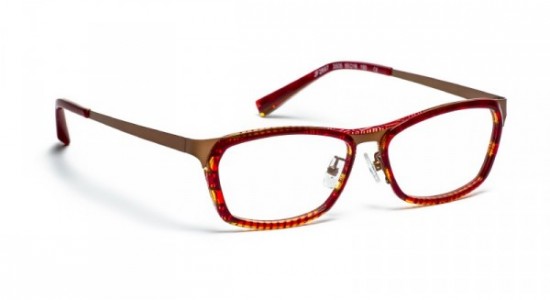 J.F. Rey JF2697 Eyeglasses, JF2697 3505 RED + BROWN  METAL (3505)