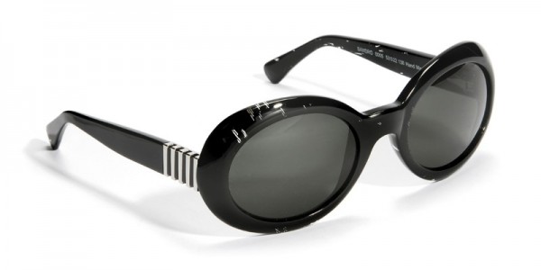 J.F. Rey JFS SANDRO Sunglasses, BLACK / SILVER (0005)