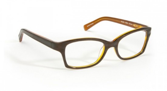 J.F. Rey PA002 Eyeglasses, Brown / Orange crystal (9060)