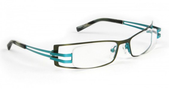 J.F. Rey HOURA Eyeglasses, Kaki - Blue (4424)