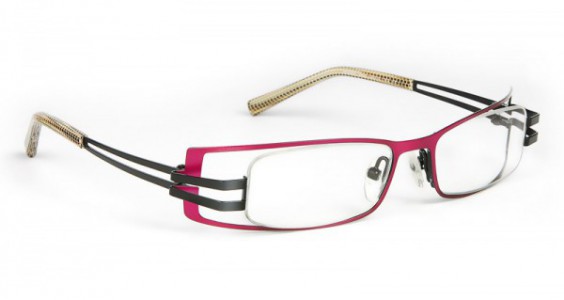 J.F. Rey HOURA Eyeglasses, Fushia - Black (8400)