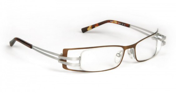 J.F. Rey HOURA Eyeglasses, Brown - Silver (9010)