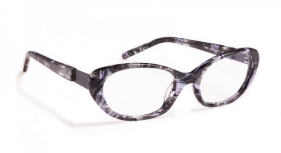 J.F. Rey IRINA Eyeglasses, Black and white flames (0000)