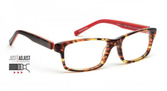 J.F. Rey LUCAS Eyeglasses, Demi - Red (9260)