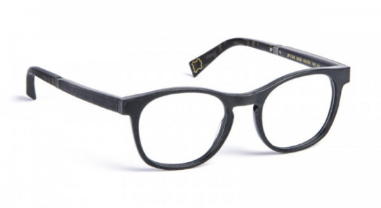 J.F. Rey JF1346 Eyeglasses, LEATHER BLACK/ACETATE BLACK (0000)