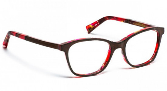J.F. Rey JF1371 Eyeglasses, LEATHER BROWN/PUCCI RED (9035)