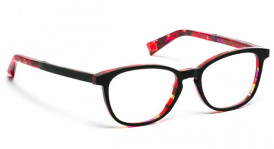 J.F. Rey JF1372 Eyeglasses, LEATHER BLACK/PUCCI RED (0035)