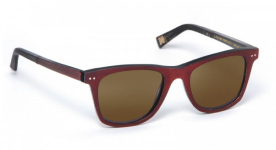 J.F. Rey JFSPAGODE Sunglasses, PAGODE 3000 SUNGLASS RED LEATHER / BLACK (3000)