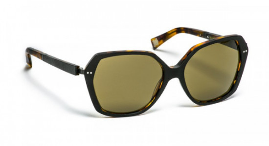 J.F. Rey JFSPAREO Sunglasses, PAREO 0090 SUNGLASS BLACK LEATHER / DEMI (0090)
