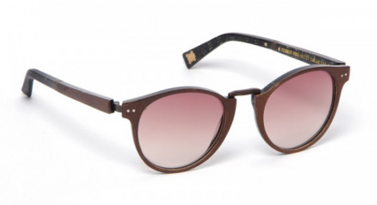 J.F. Rey JFSPIERROT Sunglasses, PIERROT 9005 SUNGLASS BROWN  LEATHER / BLACK (9005)