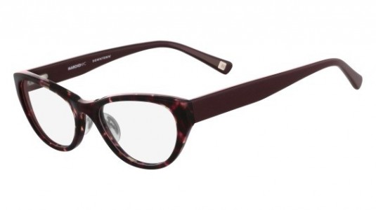 Marchon M-MONTGOMERY Eyeglasses, (604) BURGUNDY TORTOISE
