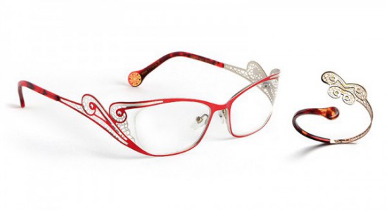 Boz by J.F. Rey WARDA Eyeglasses, Red - White (3013)